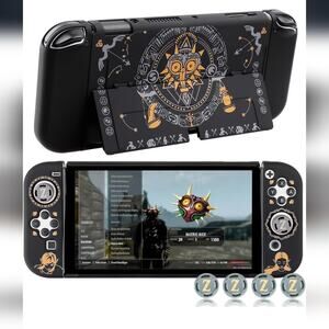 Zelda Nintendo Switch Carrying Case Hard Shell Cover Joy-Con Controllers BONUS